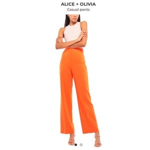 Alice and Olivia High Waisted Wide Leg Pants